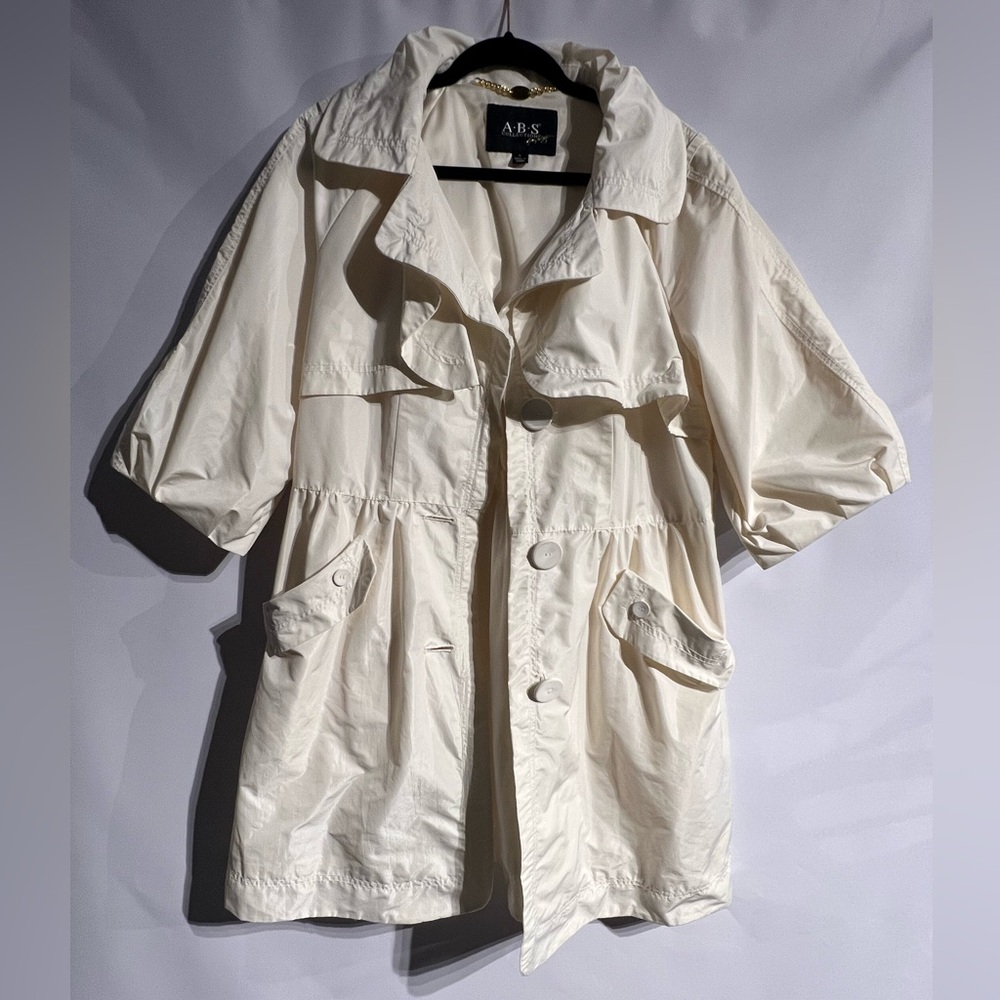 A.B.S. Women's Cream Trench Coat